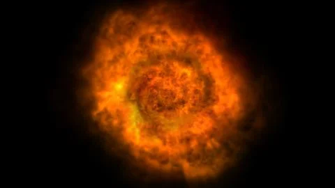 Explosion fire ball Illustrazione stock