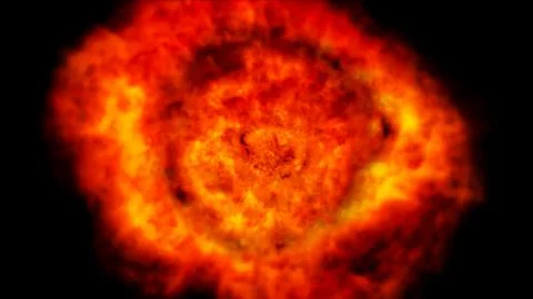 Explosion fire ball Illustrazione stock