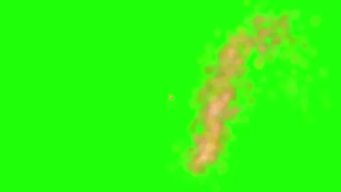 Explosion Fire Effect on Green Screen Background Stock Footage 330919817