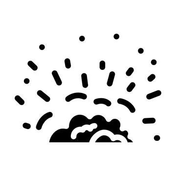 Explosion fire glyph icon vector illustration 스톡 일러스트
