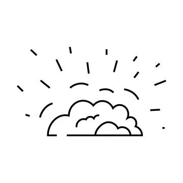 Explosion fire line icon vector illustration 스톡 일러스트