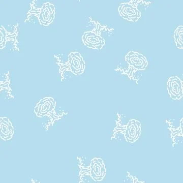 Explosion fire line seamless pattern Stock Illustration