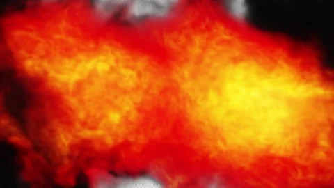 Explosion Fire Smoke Transition On Alpha Stock Footage 273611527