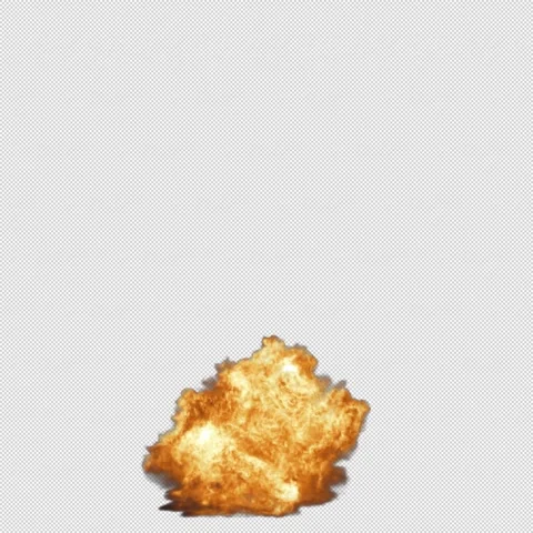 Explosion Fireball Massive Alpha Chanel Video stock 240602139