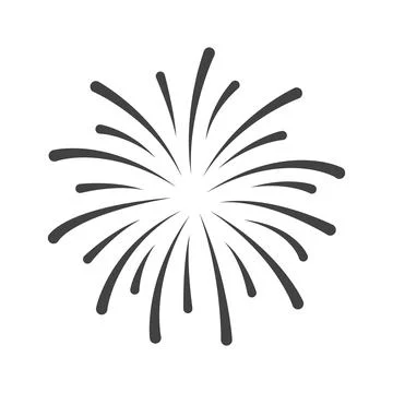 Explosion firework icon symbol design vector illustration on white background Stock Illustration