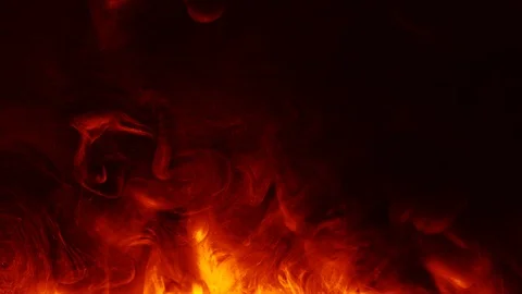 Explosion flames red orange hot fire animation Vidéo 119119401