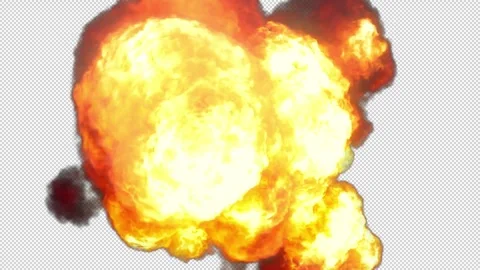 Explosion Front 02 HD Stock Footage 312507772