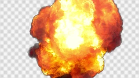 Explosion Front 05 HD Stock Footage 312507824