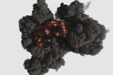 Explosion FX Plate (Top) 動画素材 153058111