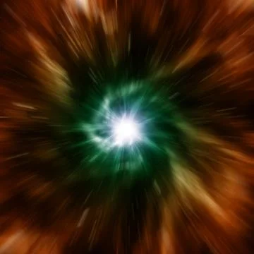 Explosion of galaxy. Stock Illustration