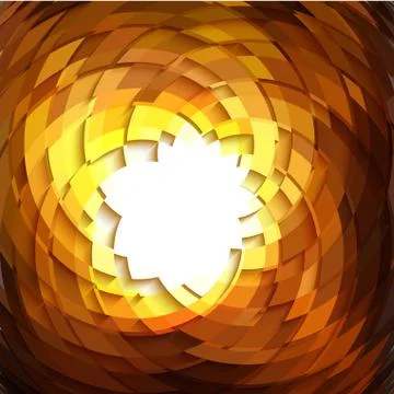 Explosion geometric gold background Stock Illustration