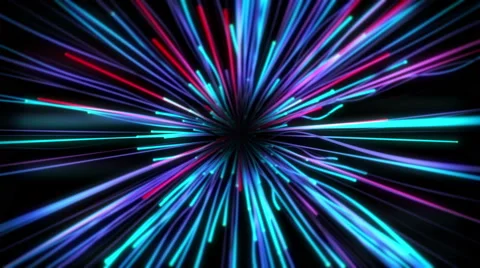 Explosion of glowing particles with colorful trails Stock-Footage 62408093