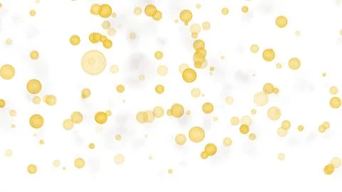 Explosion of gold coins on a white background, isolated Stock Illustration