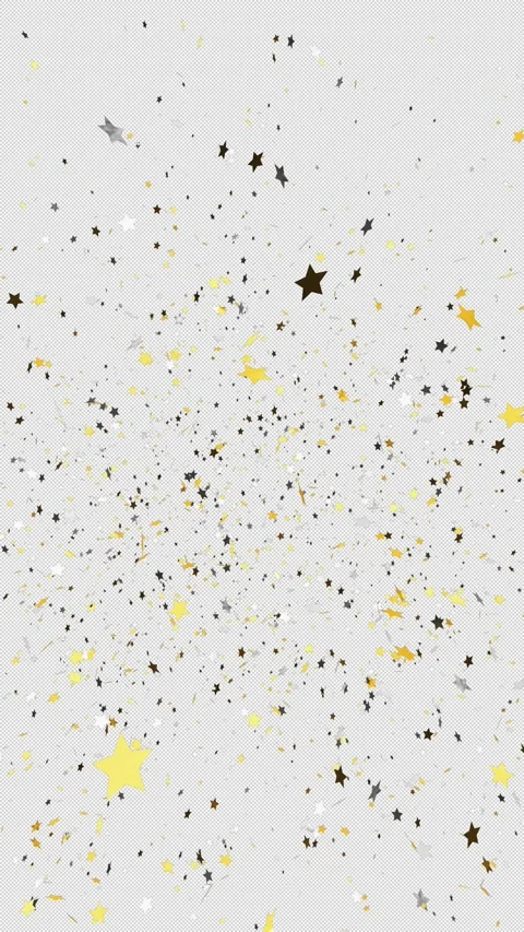 Explosion of gold confetti on transparent background. Stock Footage 327340491