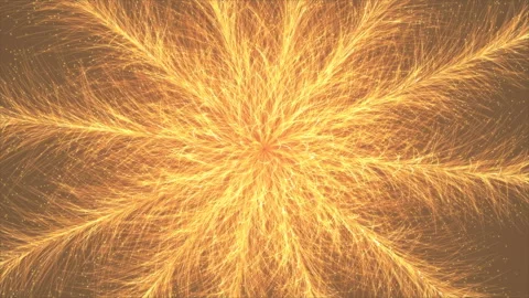 Explosion gold lights sparkles. Glowing light explodes. Stock Footage 112275253