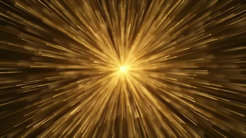 Explosion gold lights sparkles. Glowing light explodes. Stock Footage 112366774