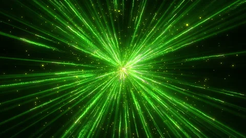 Explosion green lights sparkles. Glowing light explodes. Stock Footage 112282792