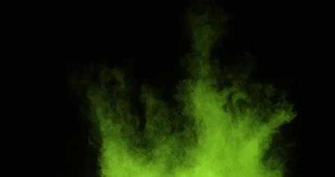 Explosion Green Powder Stock Footage 206054704