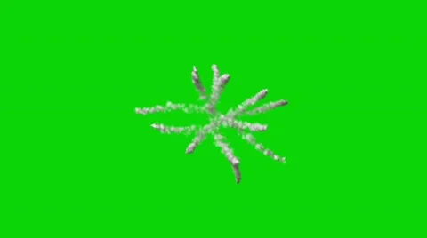 Explosion on green screen 库存影片 49558716