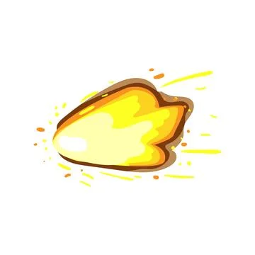 Explosion gun flash cartoon vector illustration Stock Illustration
