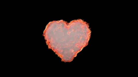 Explosion in heart shape. | Stock Video | Pond5