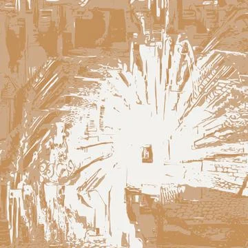 Explosion with High Exposure Abstract Texture Background Art Illustration Stock Illustration