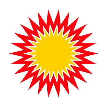 Explosion icon. Gun shot. Vector. Stock Illustration