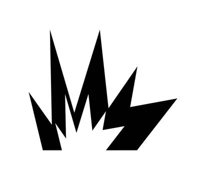 Explosion icon illustrated in vector on white background explosion icon il... Stock Photos