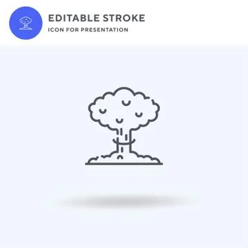 Explosion icon vector, filled flat sign, solid pictogram isolated on white, logo Stock Illustration