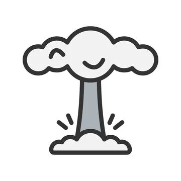 Explosion icon vector image. Illustrazione stock