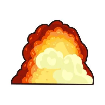 Explosion illustration Stock Illustration