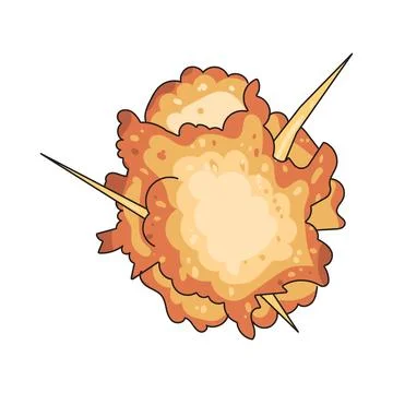 Explosion illustration Stock Illustration