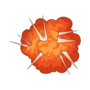 Explosion illustration Stock Illustration