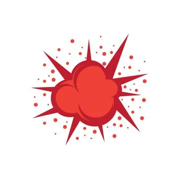 Explosion illustration vector Stock Illustration
