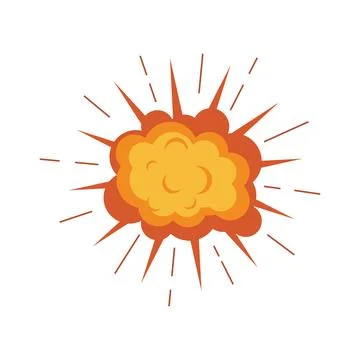 Explosion illustration vector Stock Illustration