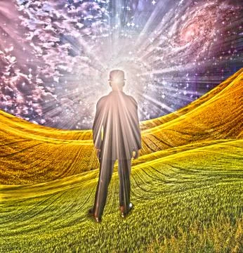 Explosion of imagination Stock Illustration