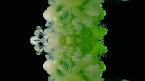 An explosion of ink in space. Surreal dreamlike background Video stock 317592810