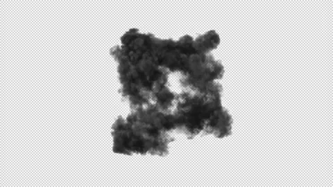 Explosion Large Topview Alpha Chanel 4K Stock Footage 231477179