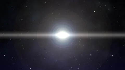 Explosion of light in space Stock Illustration