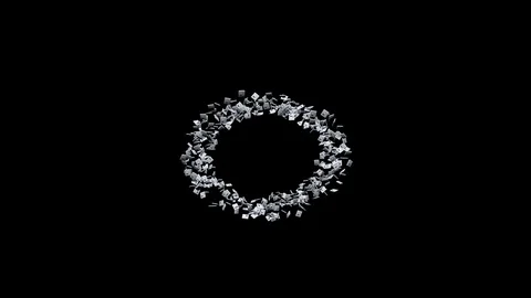 Explosion of 'likes' against black background Stock Footage 112889700