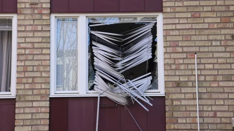 An explosion, Linköping, Sweden Stock Footage 267237317