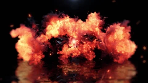 Explosion Logo Intro Reveal After Effects stock