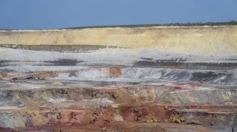 The explosion in the mine Stock Footage