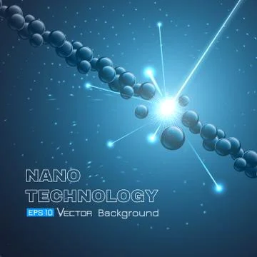 Explosion of the molecular chain Stock Illustration