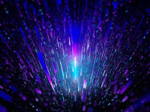 Explosion of multicolored particles Stockillustratie