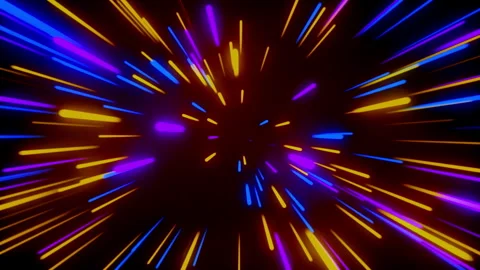 Explosion on neon light trail, star burst  animation background. Vídeos de archivo 245286029