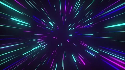 Explosion of neon lights Stock Footage 327083097