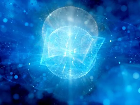 Explosion of new technologies Stock Illustration