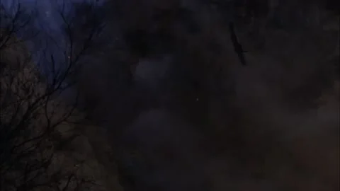 Explosion at night Video stock 235276858