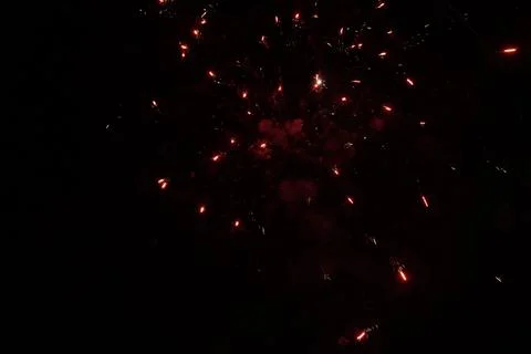 Explosion In Night sky Stock Photos